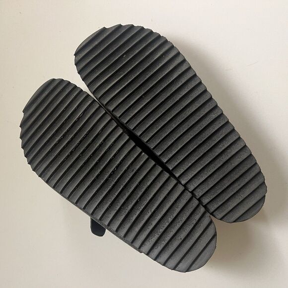 Hey Girl By Corkys Wannabe Black Denim Platform Sandals Double Buckle Strap 7 - Picture 9 of 9